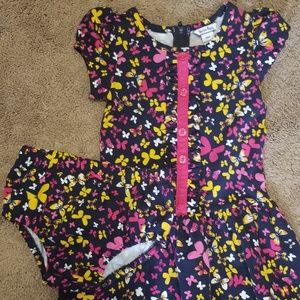 Dress with matching diaper cover
